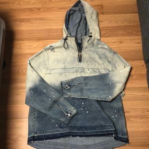Fashionova Men jean hoodie